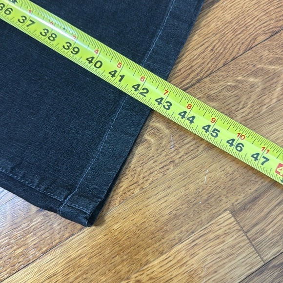 Eileen Fisher Organic Cotton Straight Leg Gray Black Jeans Size 12 - Picture 10 of 14